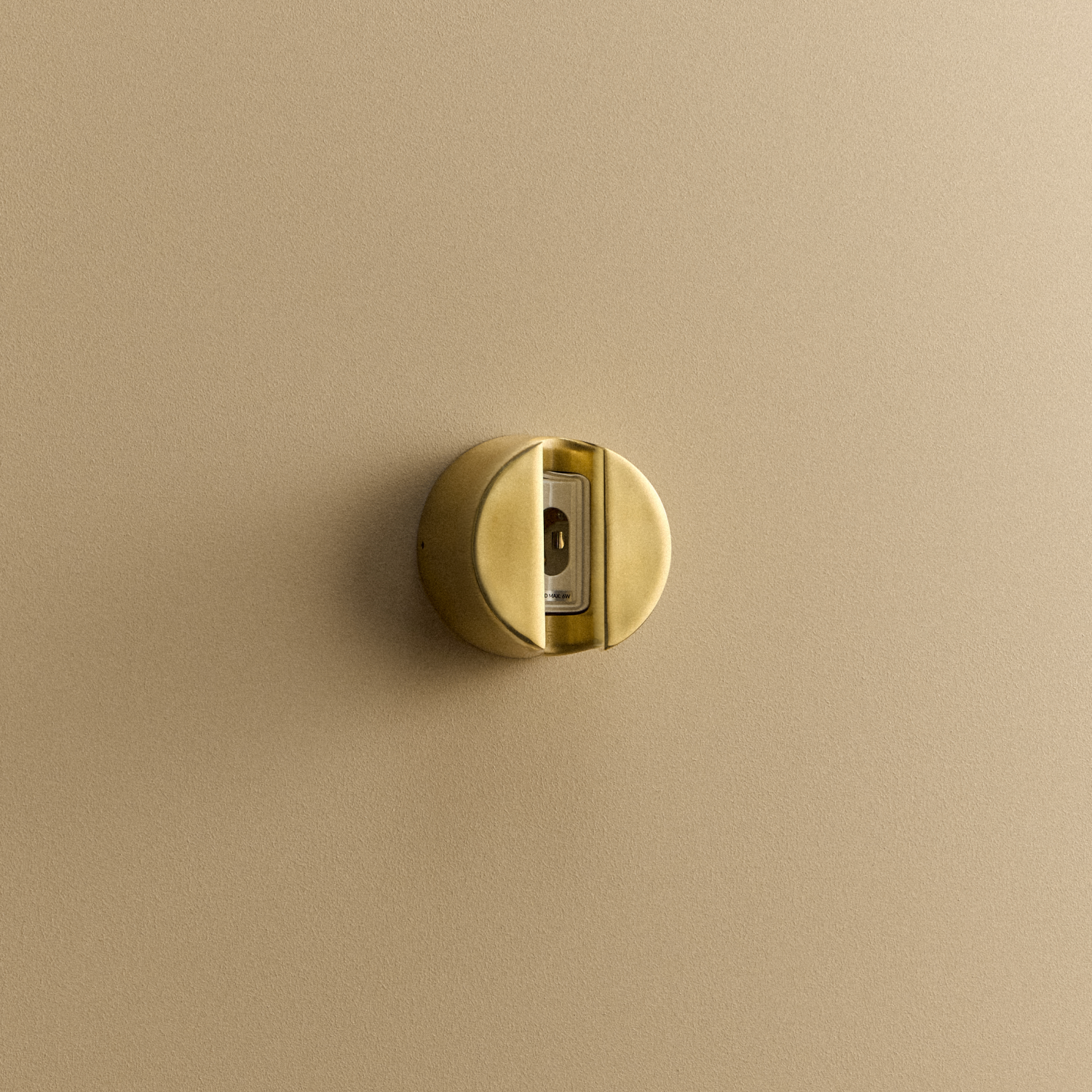 Kilter 1.0 Sconce in Solid Brass, front view