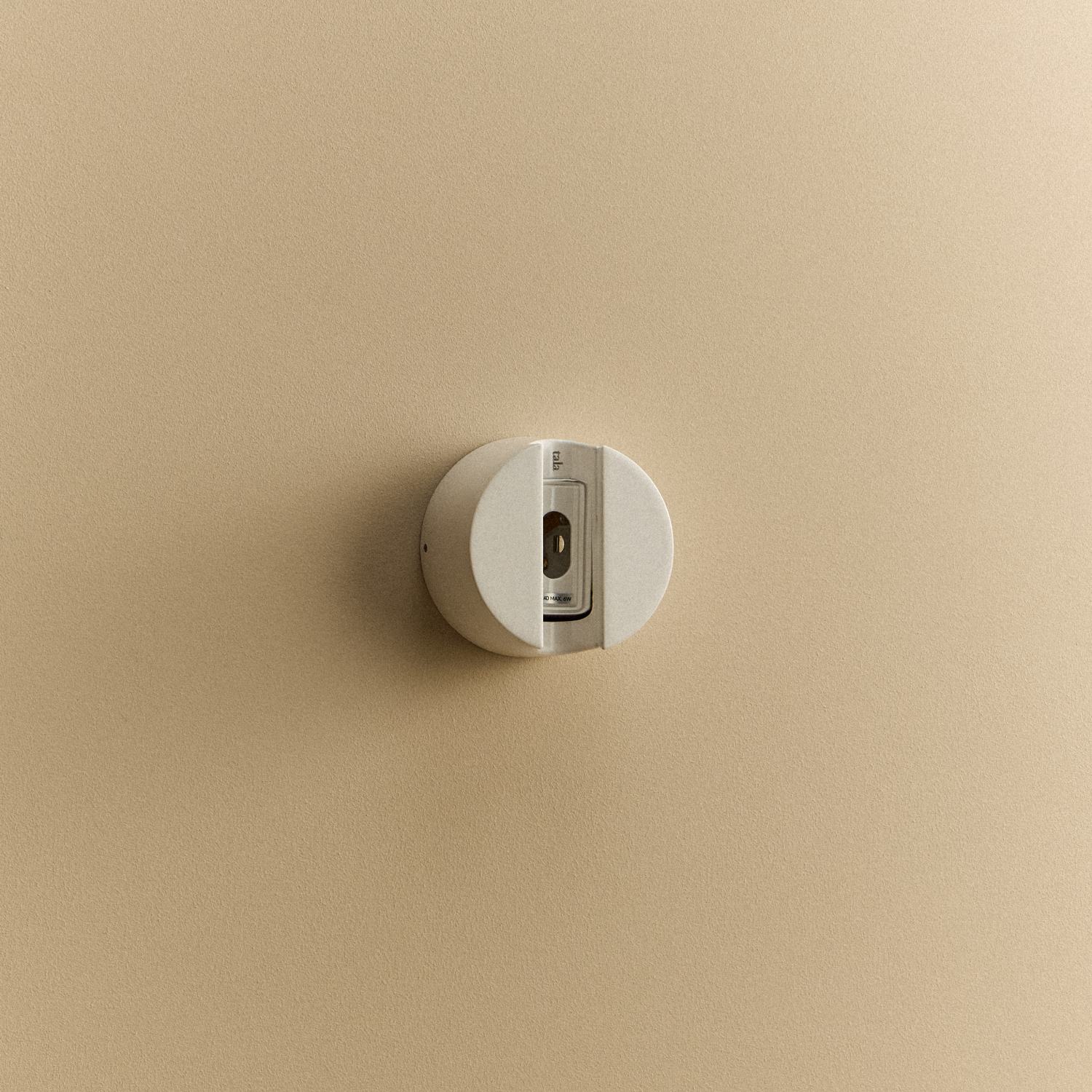 Kilter 1.0 Sconce in White, fixture without bulb