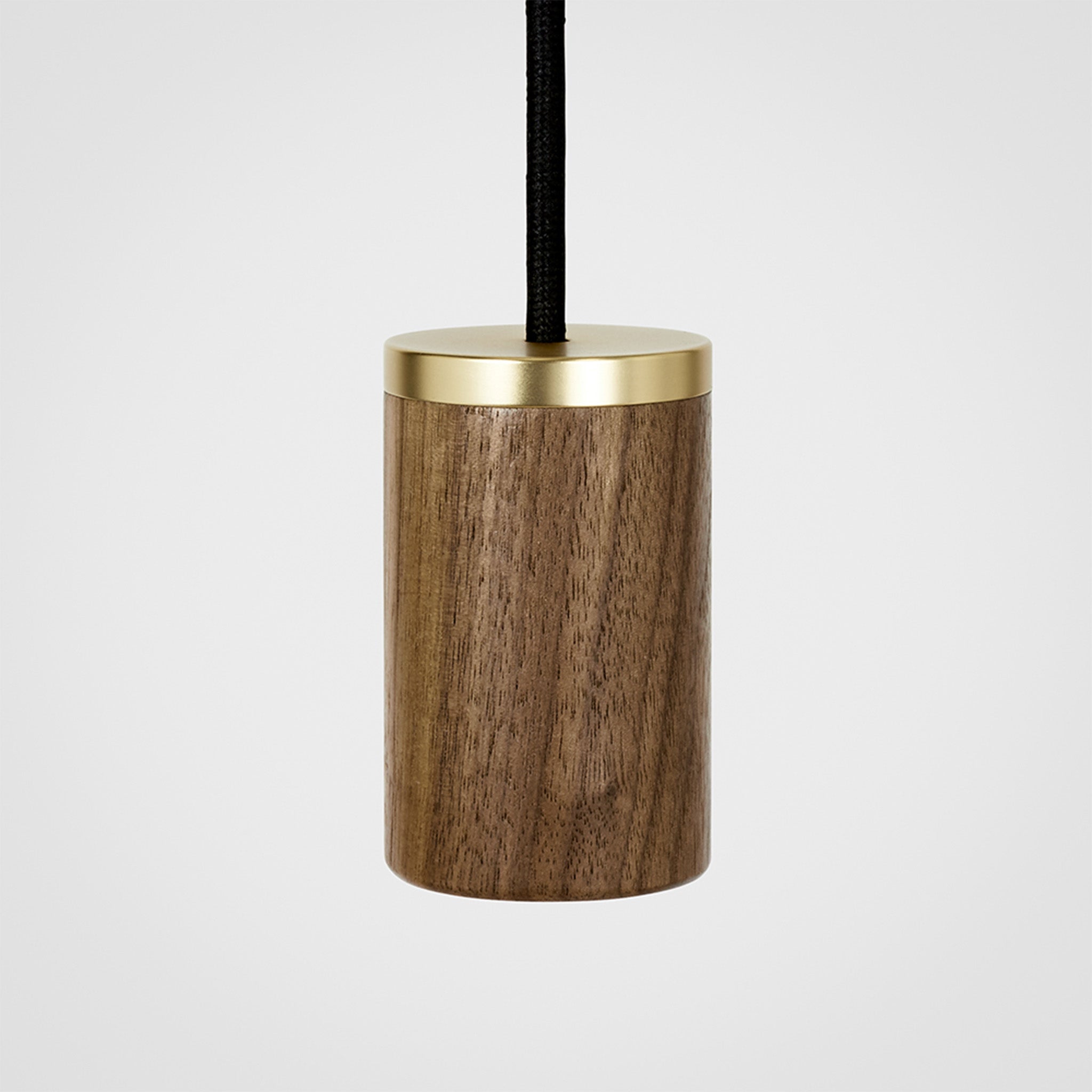 Tala Nine Pendant in Walnut, neck detail