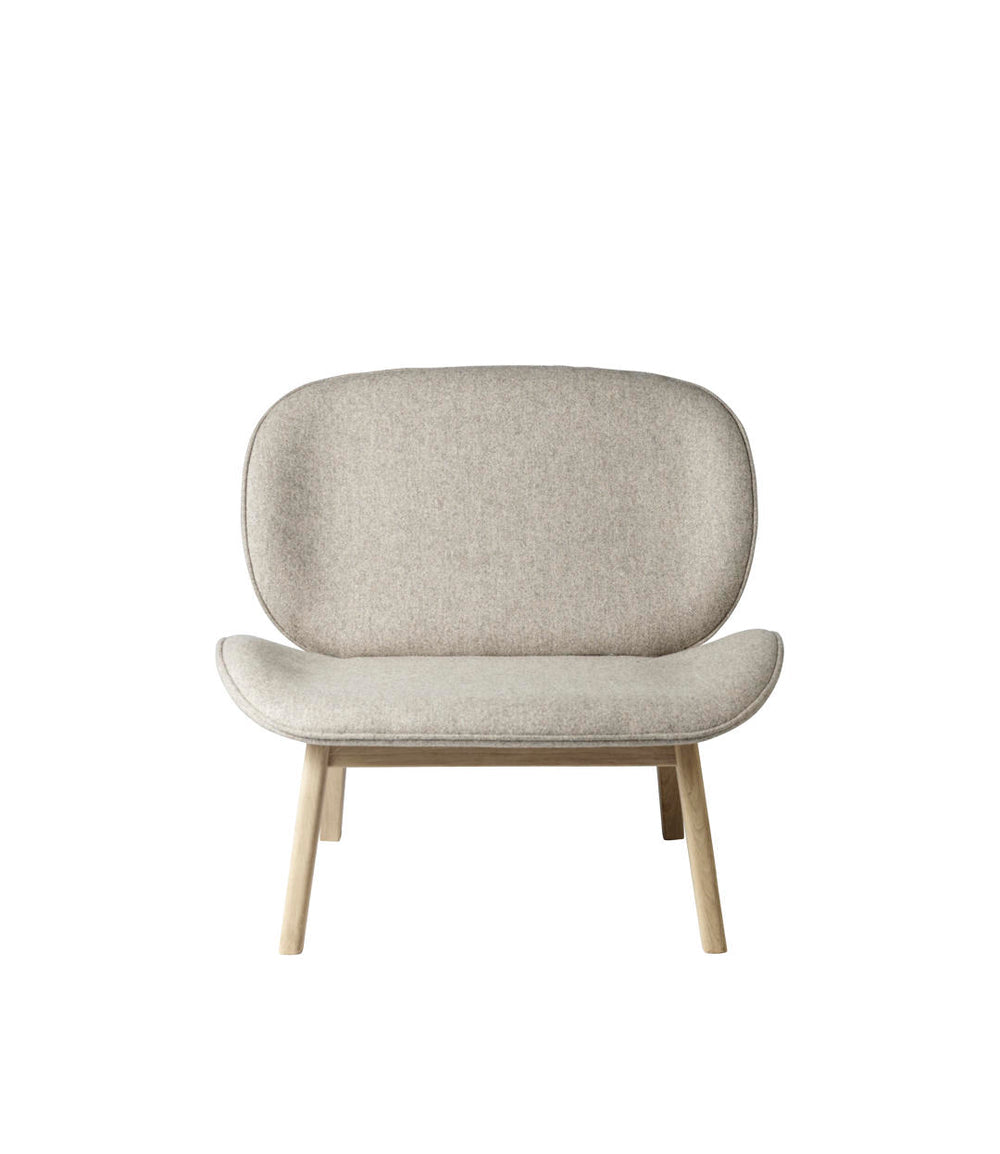 FDB Møbler Suru Lounge chair in solid oak (dark beige)