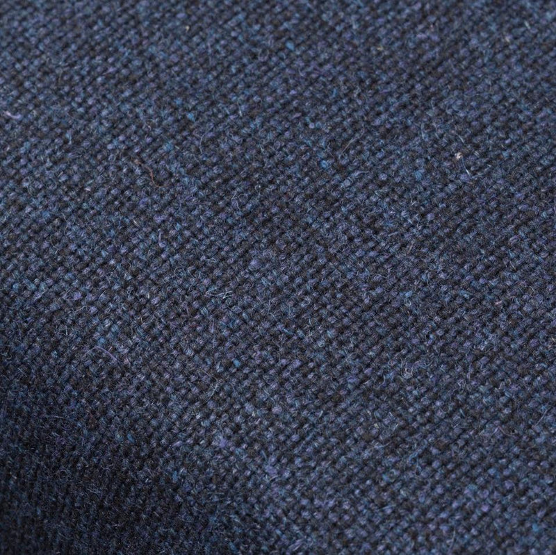 FDB Møbler Gesja Wing chair in solid oak (dark blue)