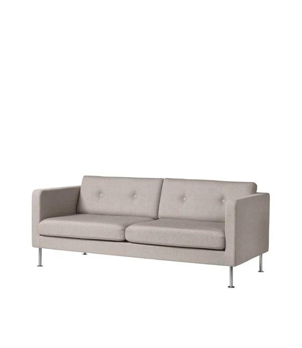 FDB Møbler Firhøj 2,5 pers. couch in powder-coated steel (beige grey)
