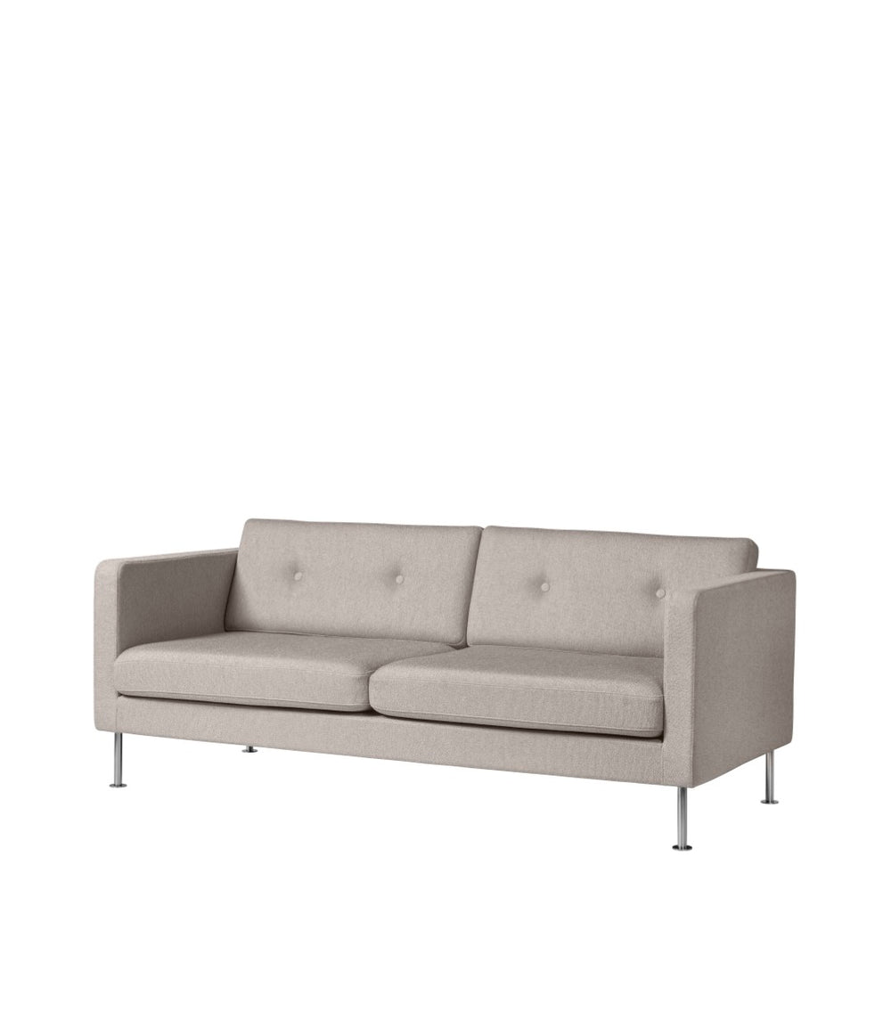 FDB Møbler Firhøj 3-Person couch in powder-coated steel (beige grey)
