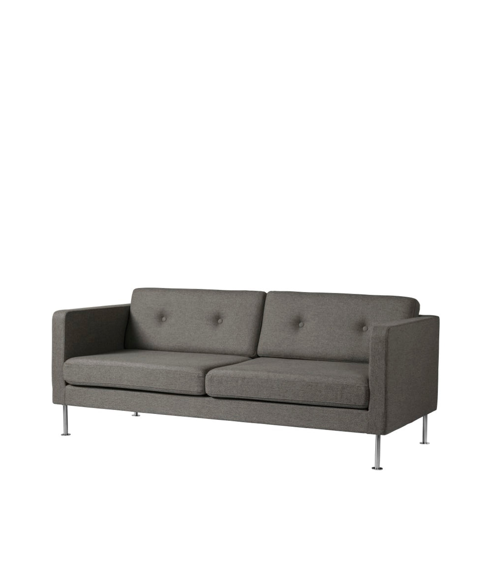 FDB Møbler Firhøj 3-Person couch in powder-coated steel (grey)