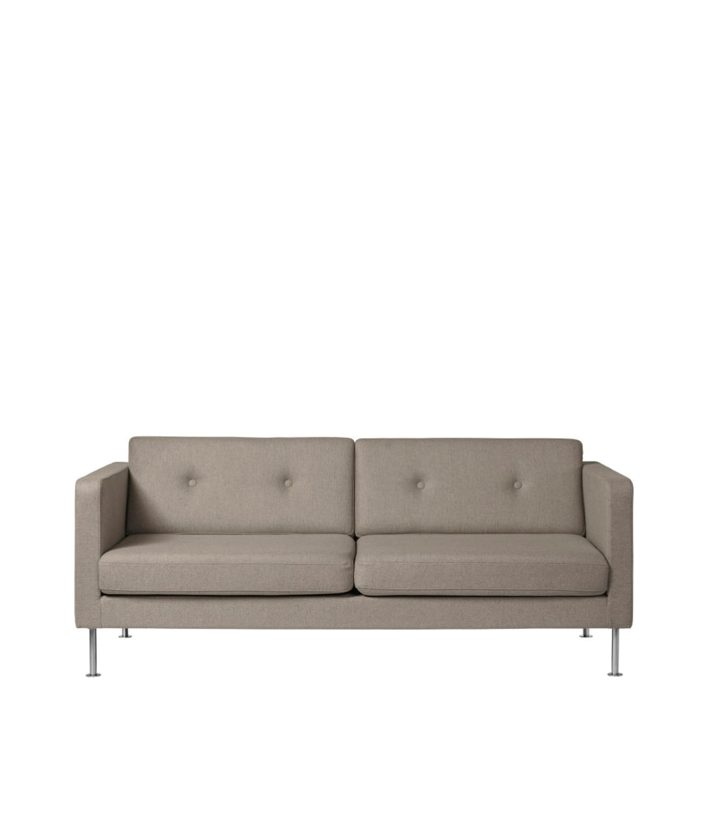 FDB Møbler Firhøj 2,5 pers. couch in powder-coated steel (light brown)