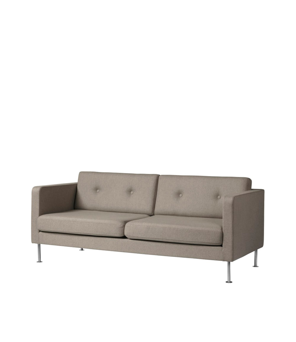 FDB Møbler Firhøj 2,5 pers. couch in powder-coated steel (light brown)