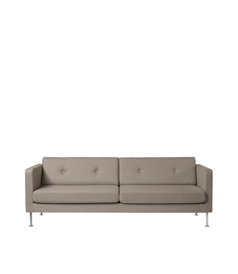 FDB Møbler Firhøj 3-Person couch in powder-coated steel (light brown)
