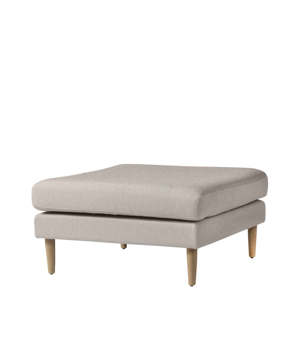 FDB Møbler Firhøj Pouf Module in solid oak (beige grey)