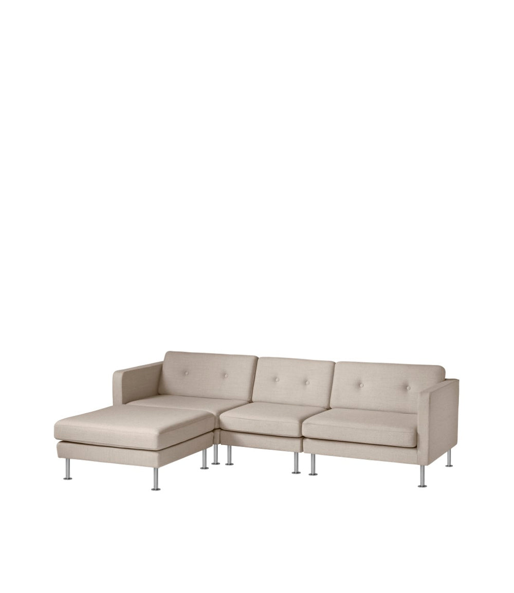 FDB Møbler Firhøj Pouf Module in powder-coated steel