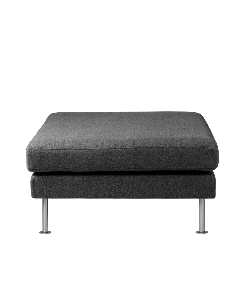 FDB Møbler Firhøj Pouf Module in powder-coated steel (dark grey)