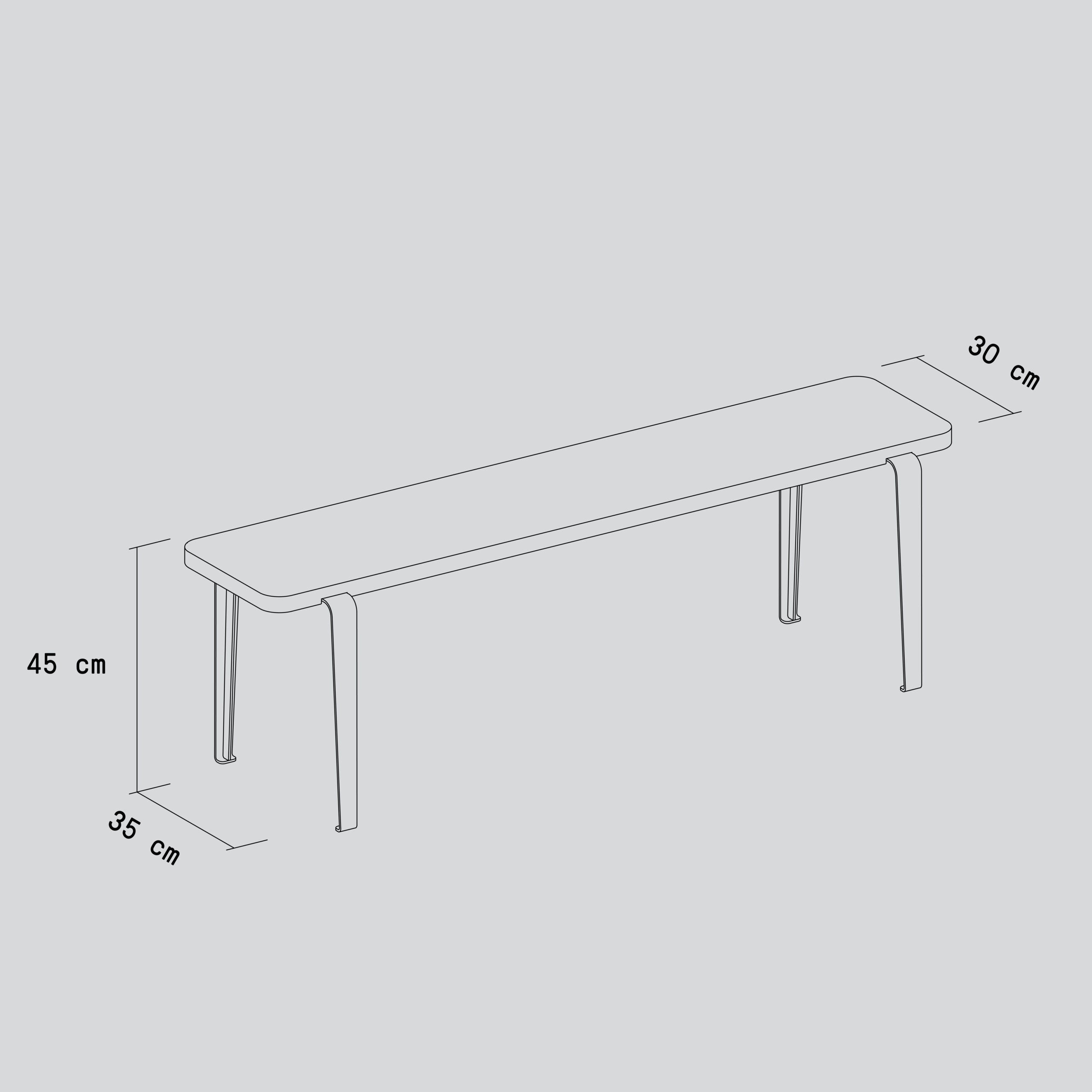 Tiptoe LOU Bench lifestyle photograph