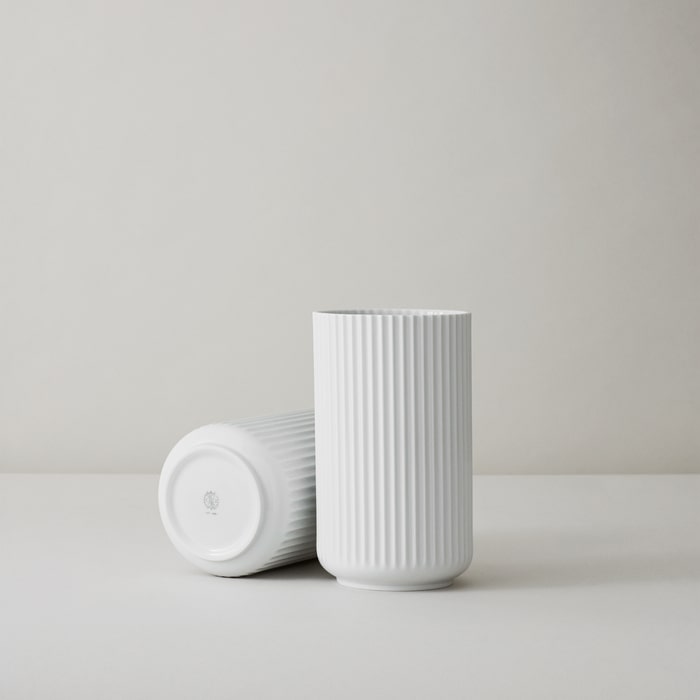 Lyngby Porcelain White Vases