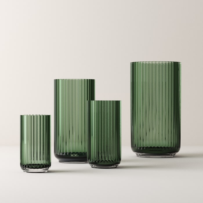 Lyngby Porcelain Glass Vases