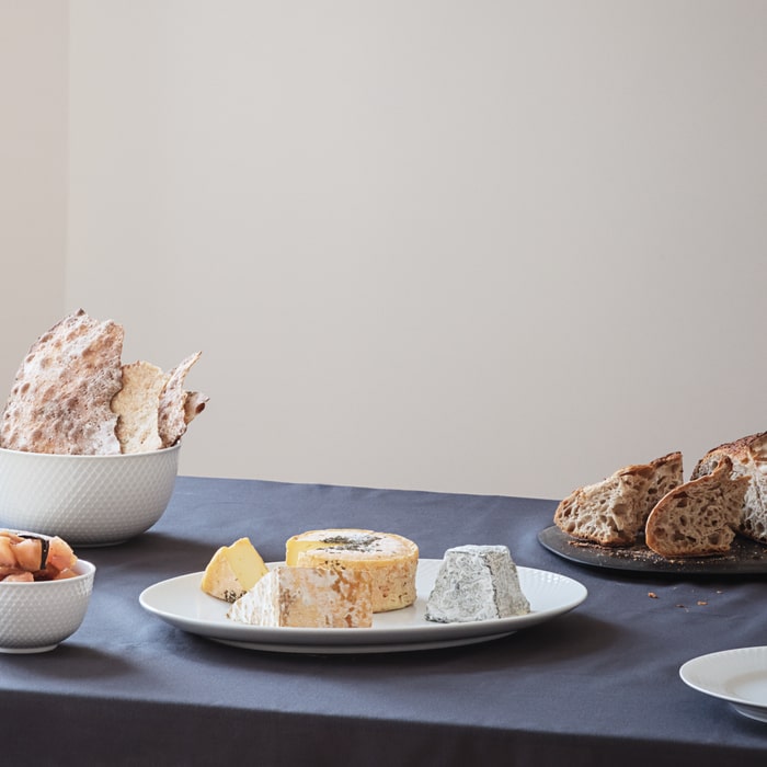 Lyngby Porcelæn Rhombe White Serveware