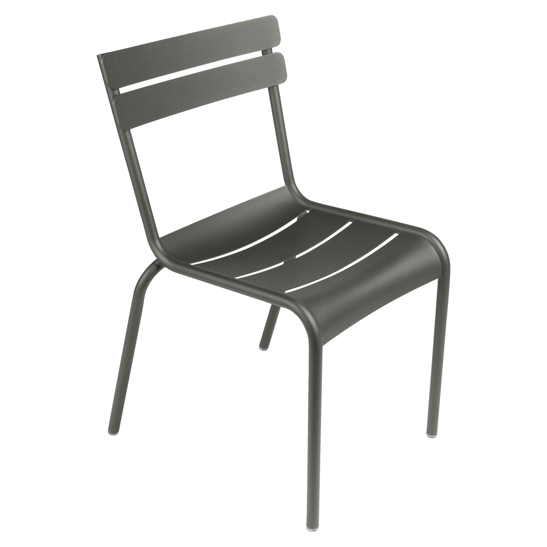 Fermob Luxembourg Side Chair in Rosemary powder-coated steel, the Luxembourg garden chair from France