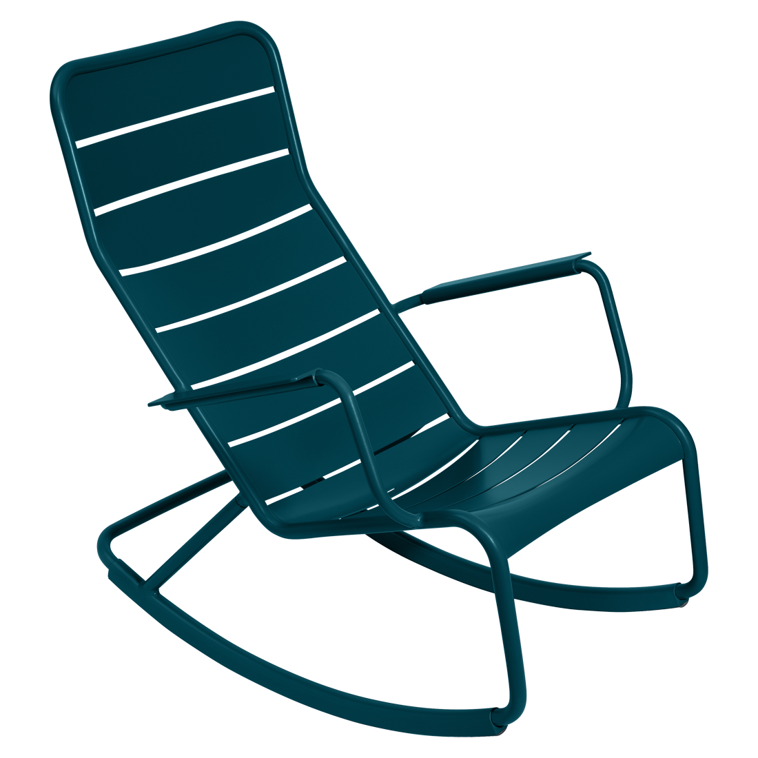Fermob Luxembourg Rocking Chair in Acapulco Blue - Fermob Outdoor Furniture