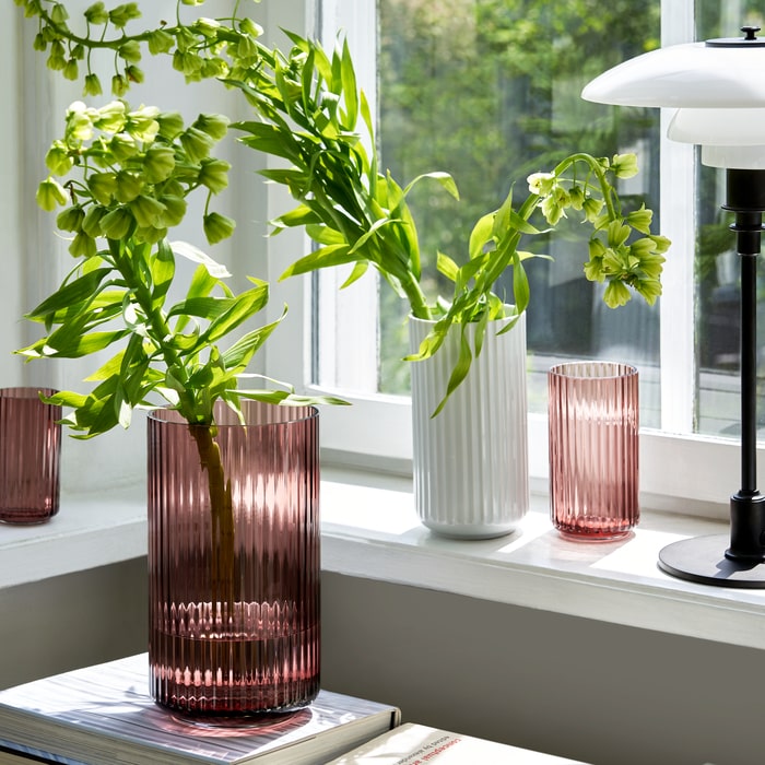 Lyngby Porcelain Glass Vases