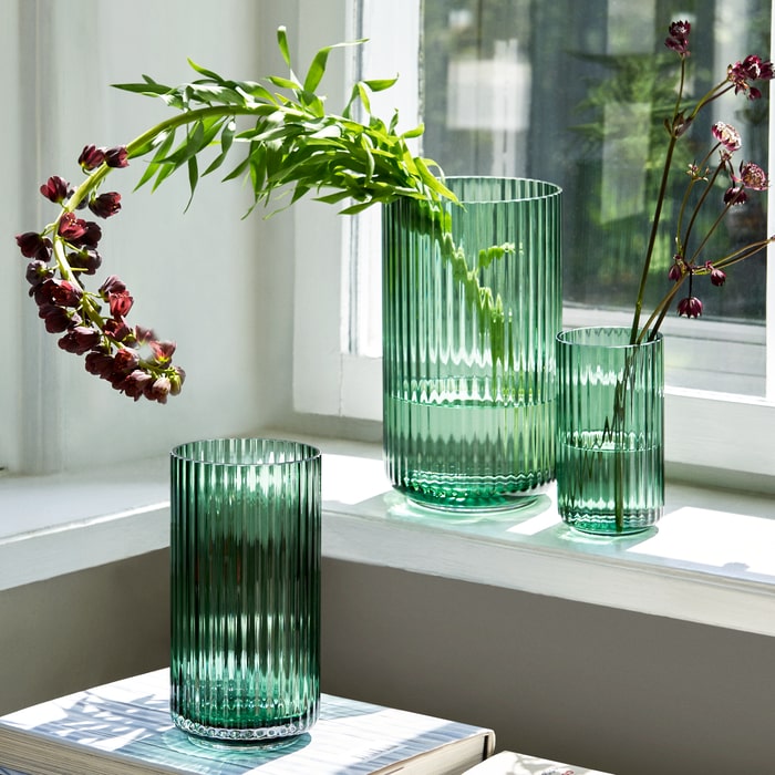 Lyngby Porcelain Glass Vases