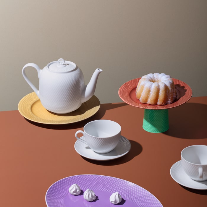 Lyngby Porcelæn Rhombe White Serveware