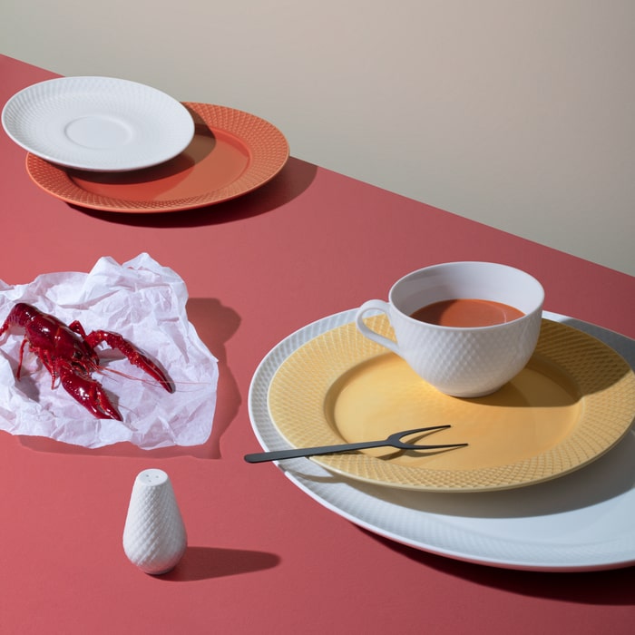 Lyngby Porcelæn Rhombe White Serveware