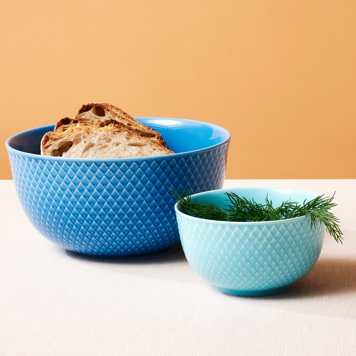 Lyngby Porcelain Rhombe Color Bowls