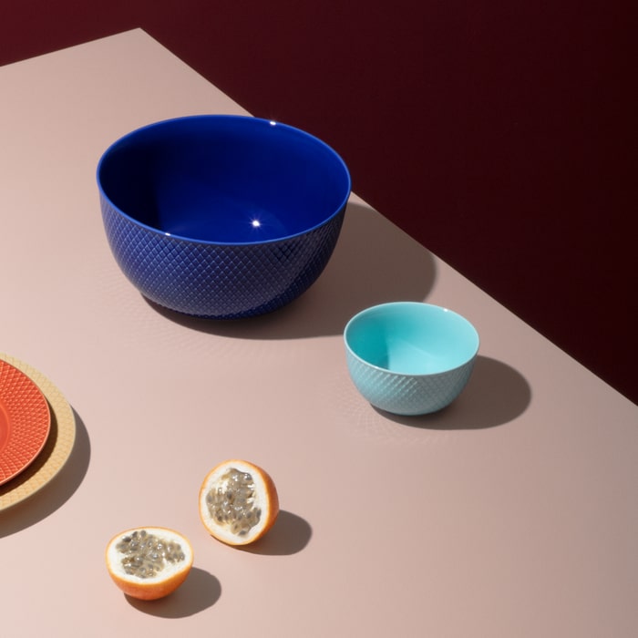 Lyngby Porcelain Rhombe Color Bowls