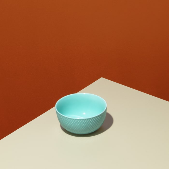 Lyngby Porcelain Rhombe Color Bowls