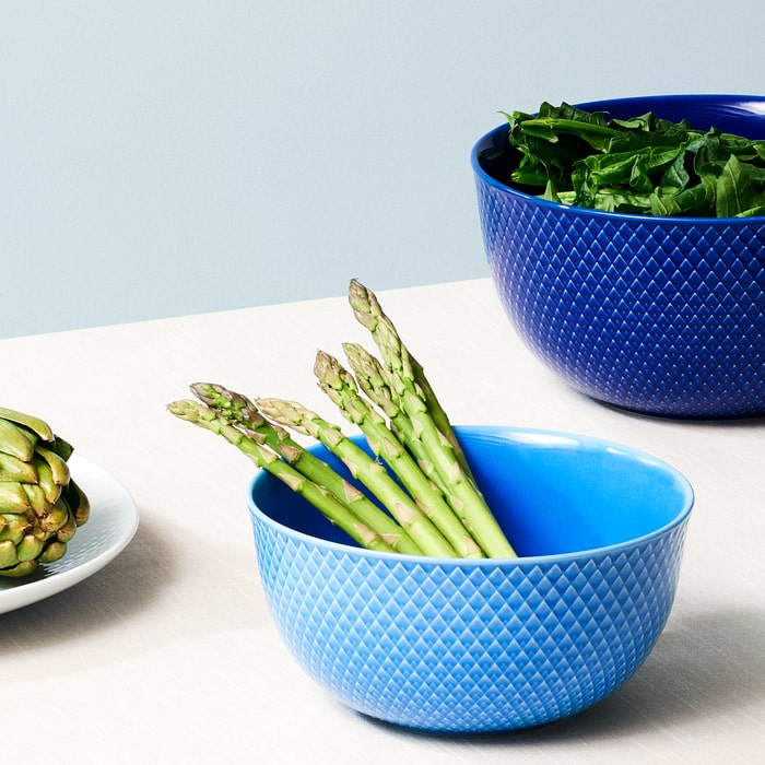 Lyngby Porcelain Rhombe Color Bowls