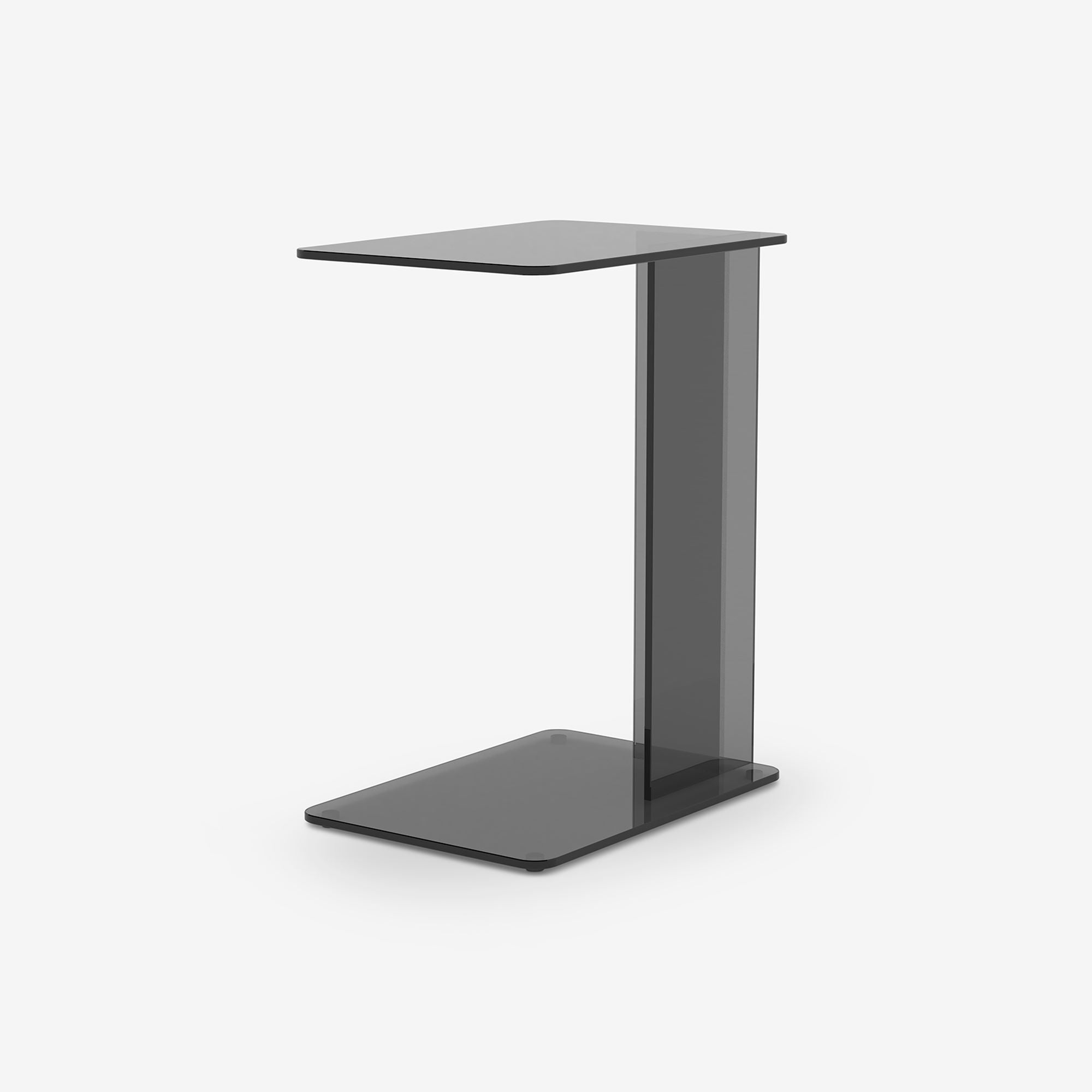 Lucent Laptop Table in Smoke tempered glass