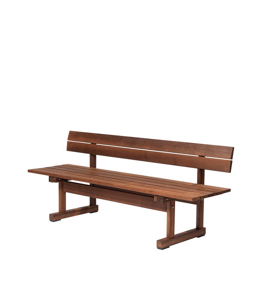 M16 Ermelunden Bench with backrest