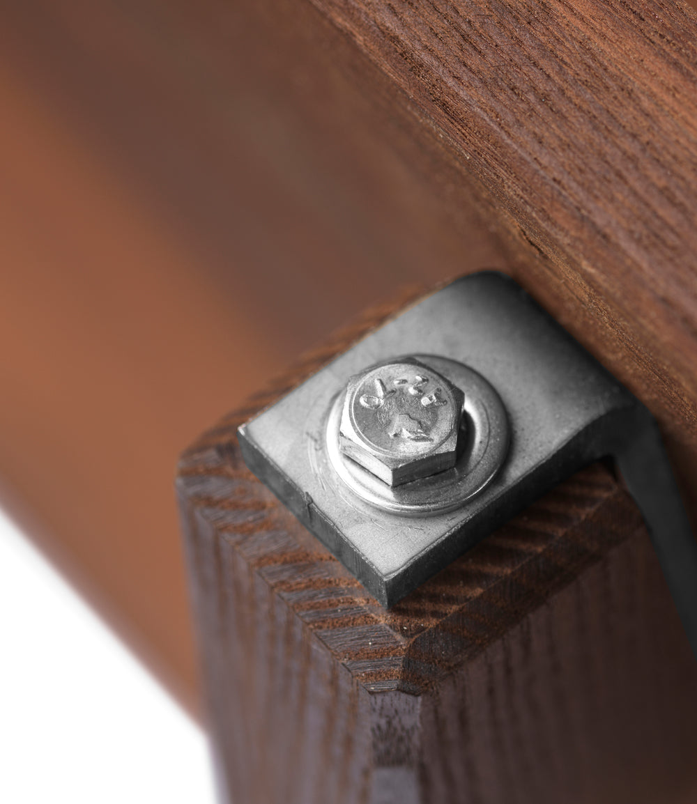 FDB Møbler Ermelunden Bench with backrest in oiled, designed by Børge Mogensen