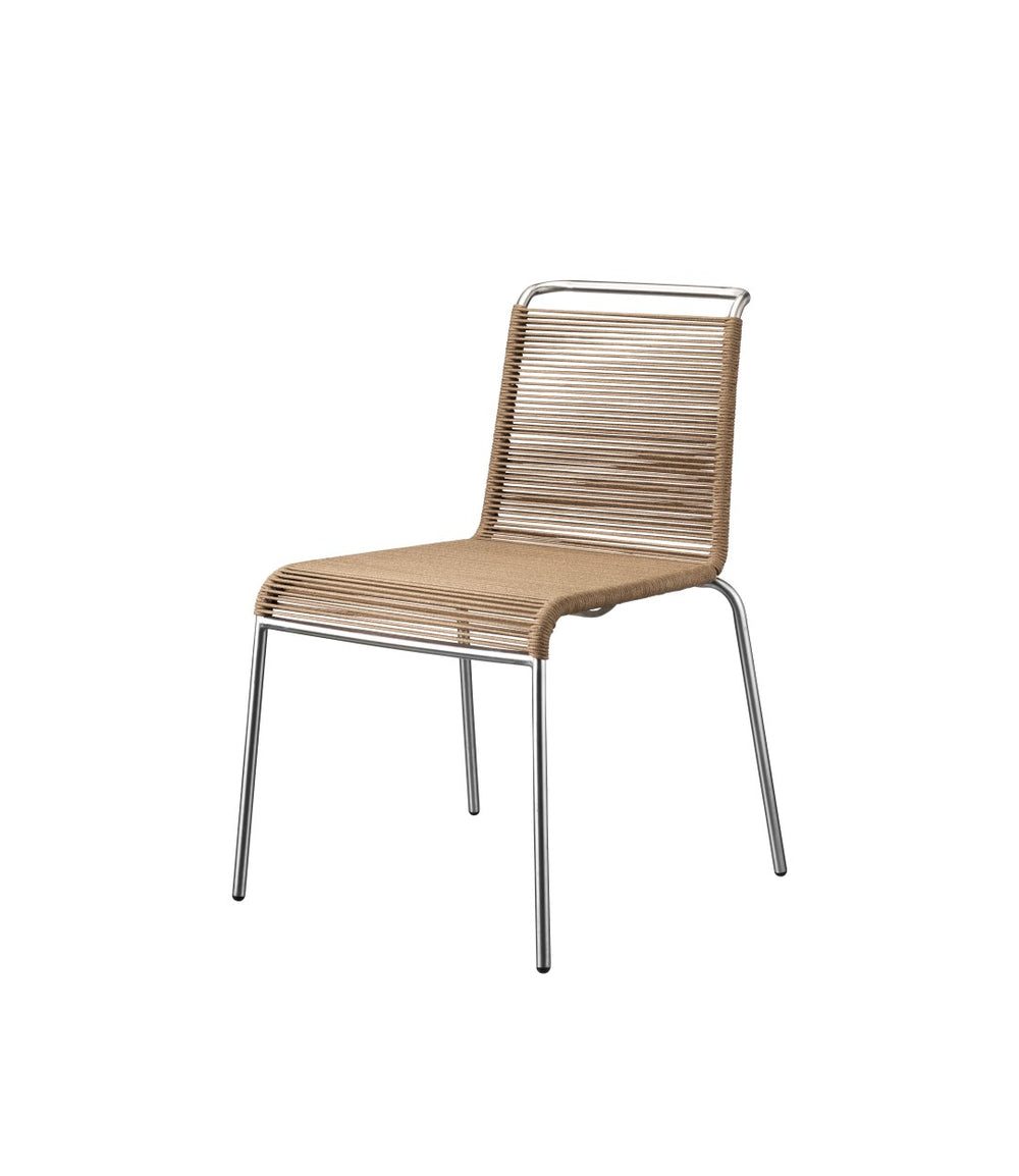 FDB Møbler Teglgaard Cord Chair in solid oak (brown mixed), designed by Thomas Alken