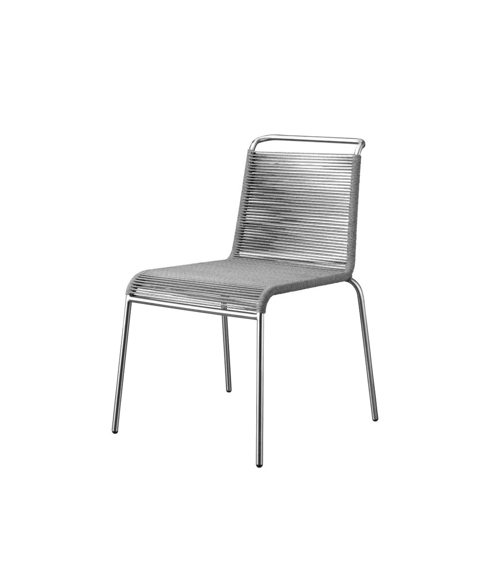 FDB Møbler Teglgaard Cord Chair in solid oak (light grey mixed), designed by Thomas Alken