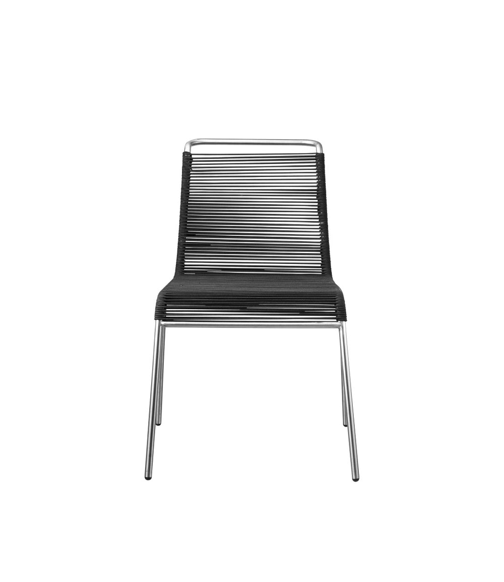 FDB Møbler Teglgaard Cord Chair in black-stained, designed by Thomas Alken