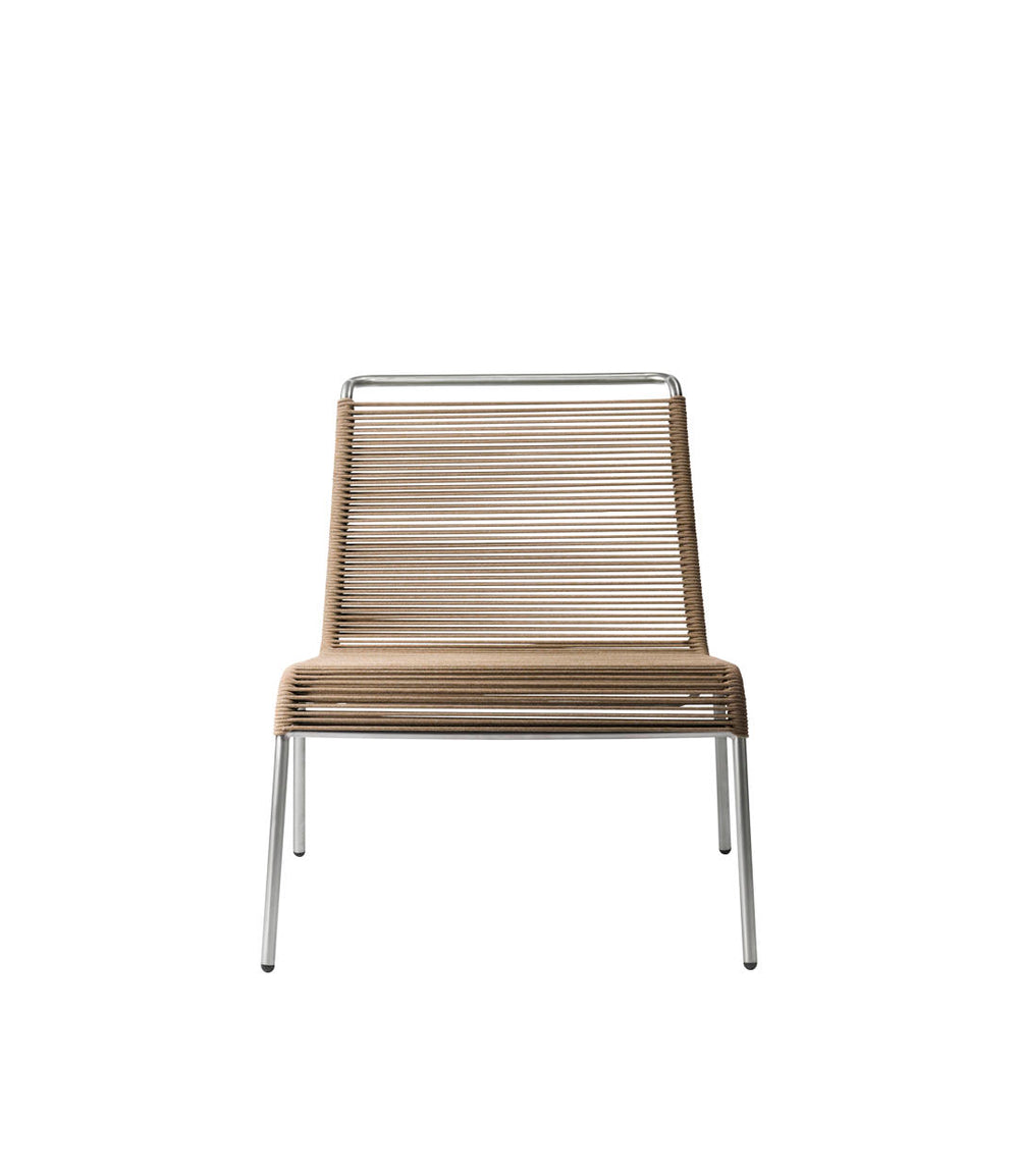 FDB Møbler Teglgaard Lounge Cord Chair in solid oak (brown mixed), designed by Thomas Alken