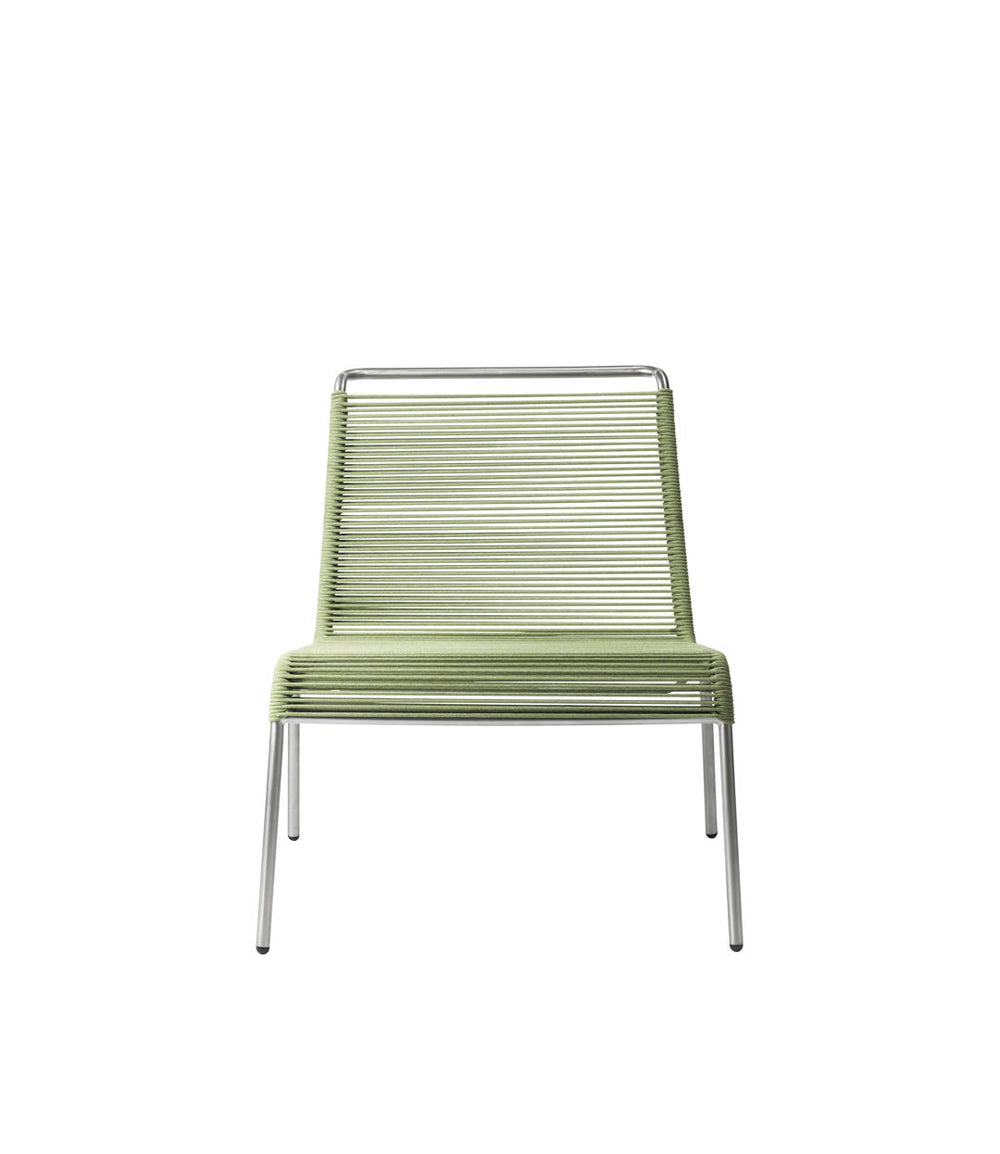 FDB Møbler Teglgaard Lounge Cord Chair in solid oak (green mixed), designed by Thomas Alken