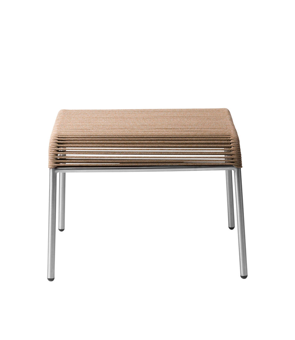 FDB Møbler Teglgaard Cord Footrest in solid oak (brown mixed), designed by Thomas Alken