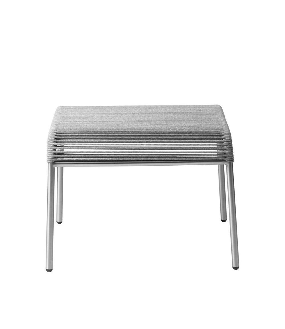 FDB Møbler Teglgaard Cord Footrest in solid oak (light grey mixed), designed by Thomas Alken