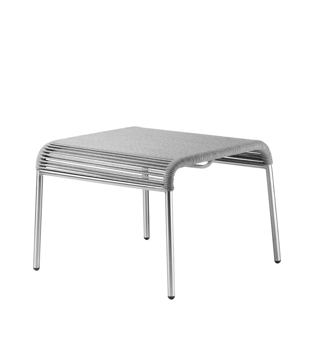 FDB Møbler Teglgaard Cord Footrest in solid oak (light grey mixed), designed by Thomas Alken