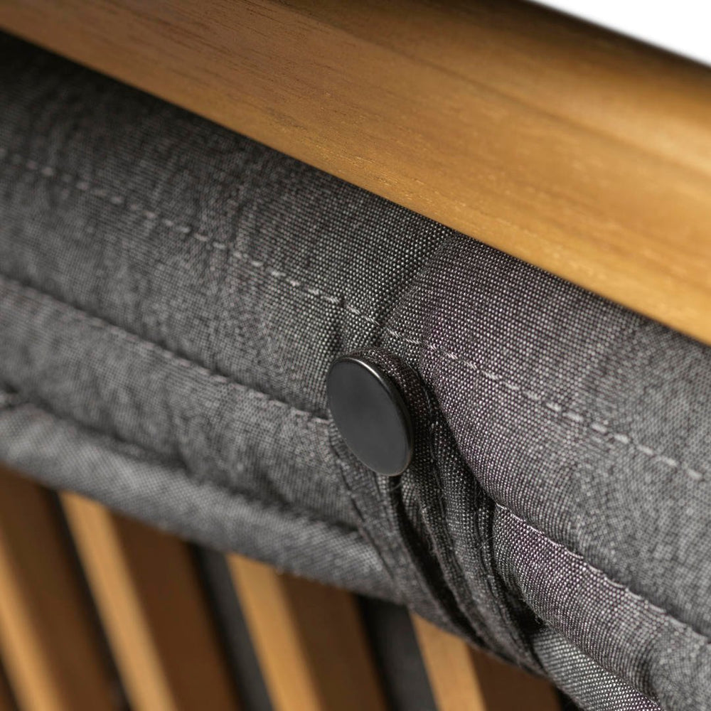 FDB Møbler Sammen Seat cushion in solid oak (antracit grey), designed by Thomas Alken