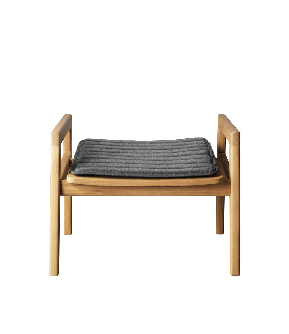 FDB Møbler Sammen Seat cushion in solid oak (antracit grey), designed by Thomas Alken