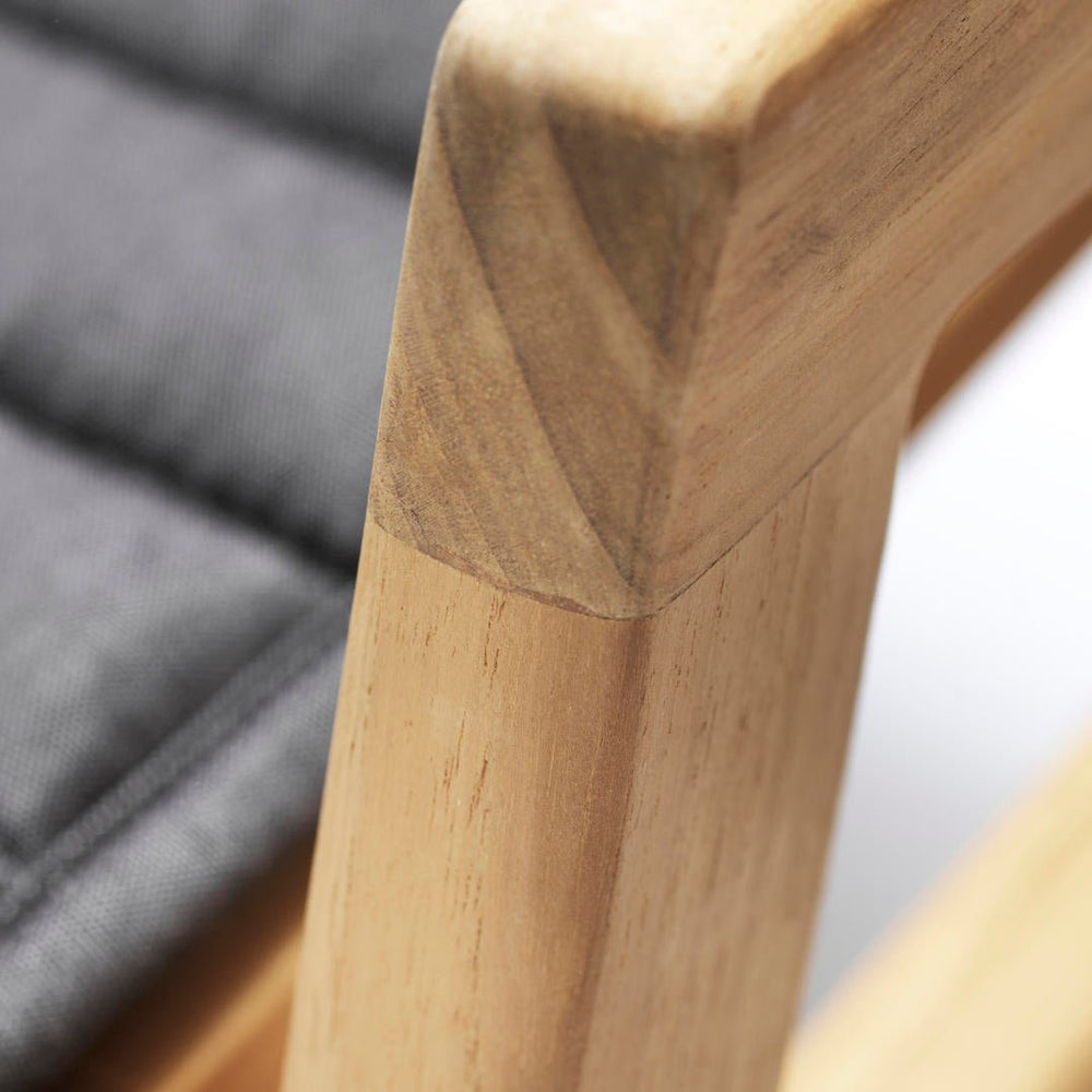 FDB Møbler Sammen Seat cushion in solid oak (antracit grey), designed by Thomas Alken