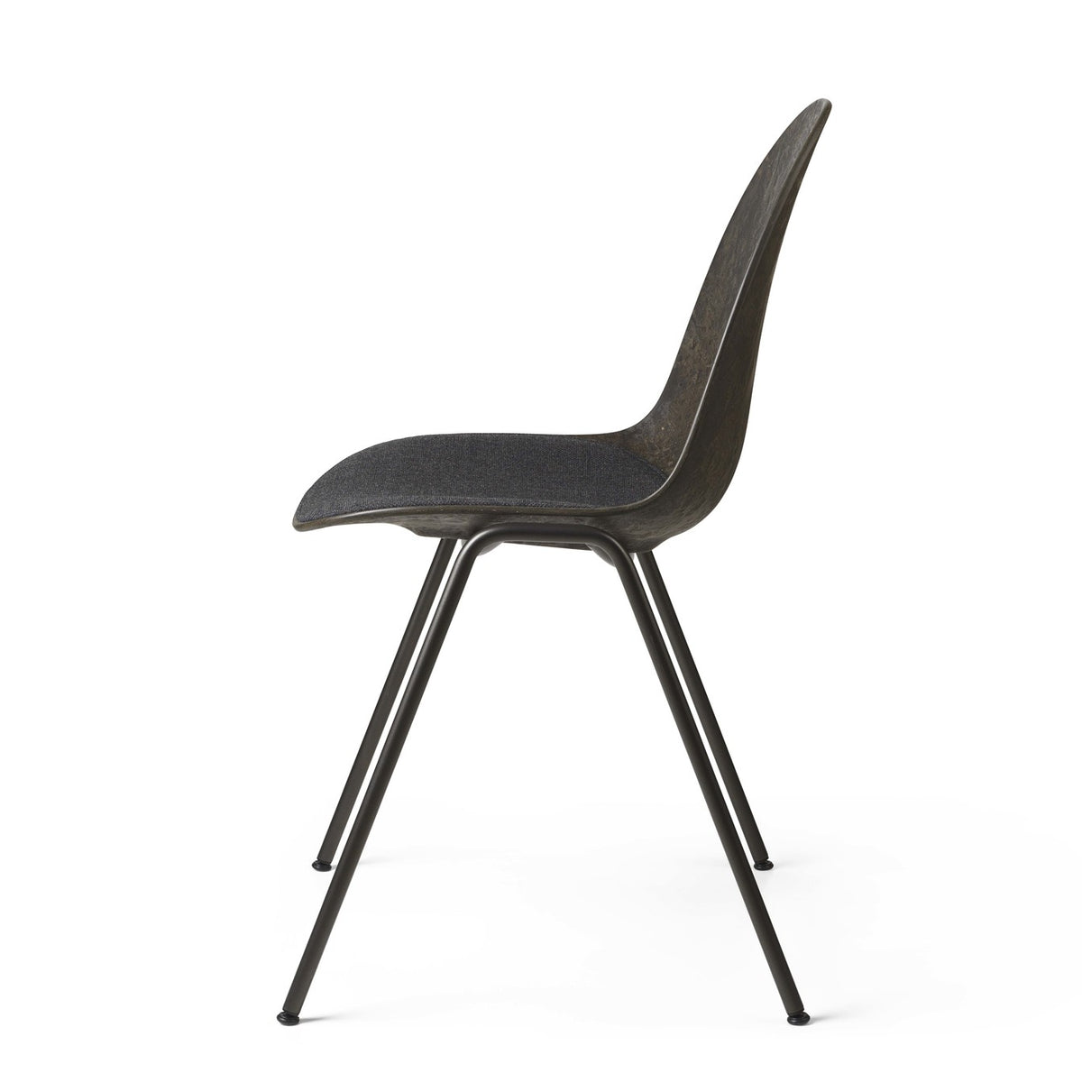 Mater Eternity Side Chair, Matek shell on a recycled steel frame