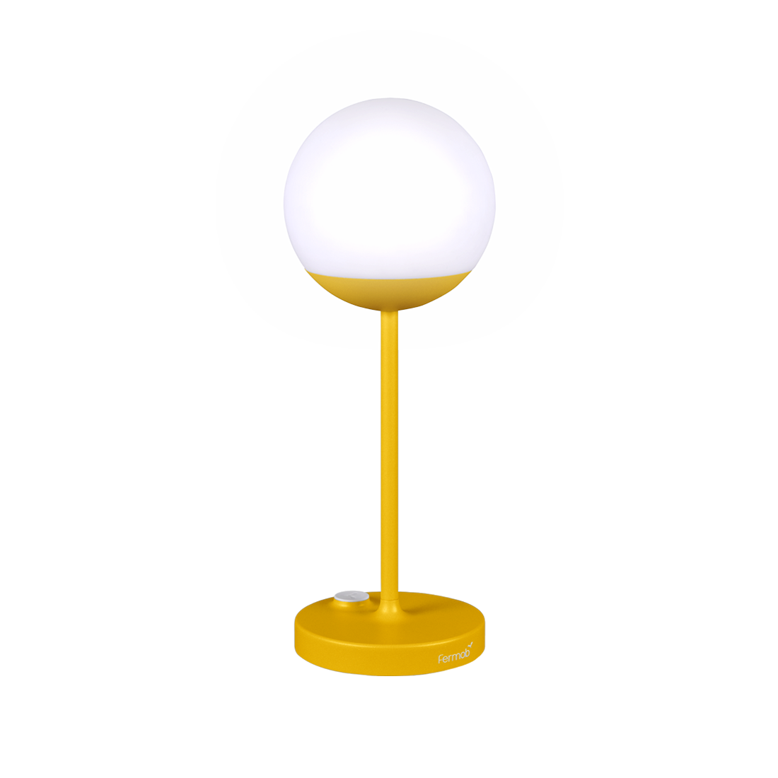 Fermob Mooon! Lamp H.16 in. in Honey powder-coated steel, outdoor lighting from France