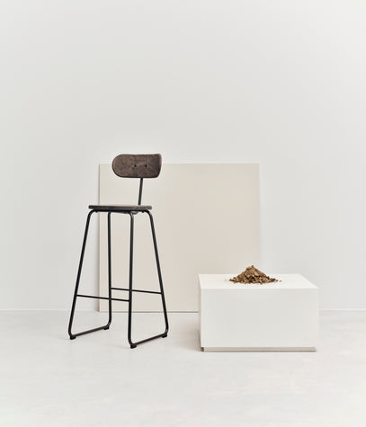 Earth Stool with Backrest