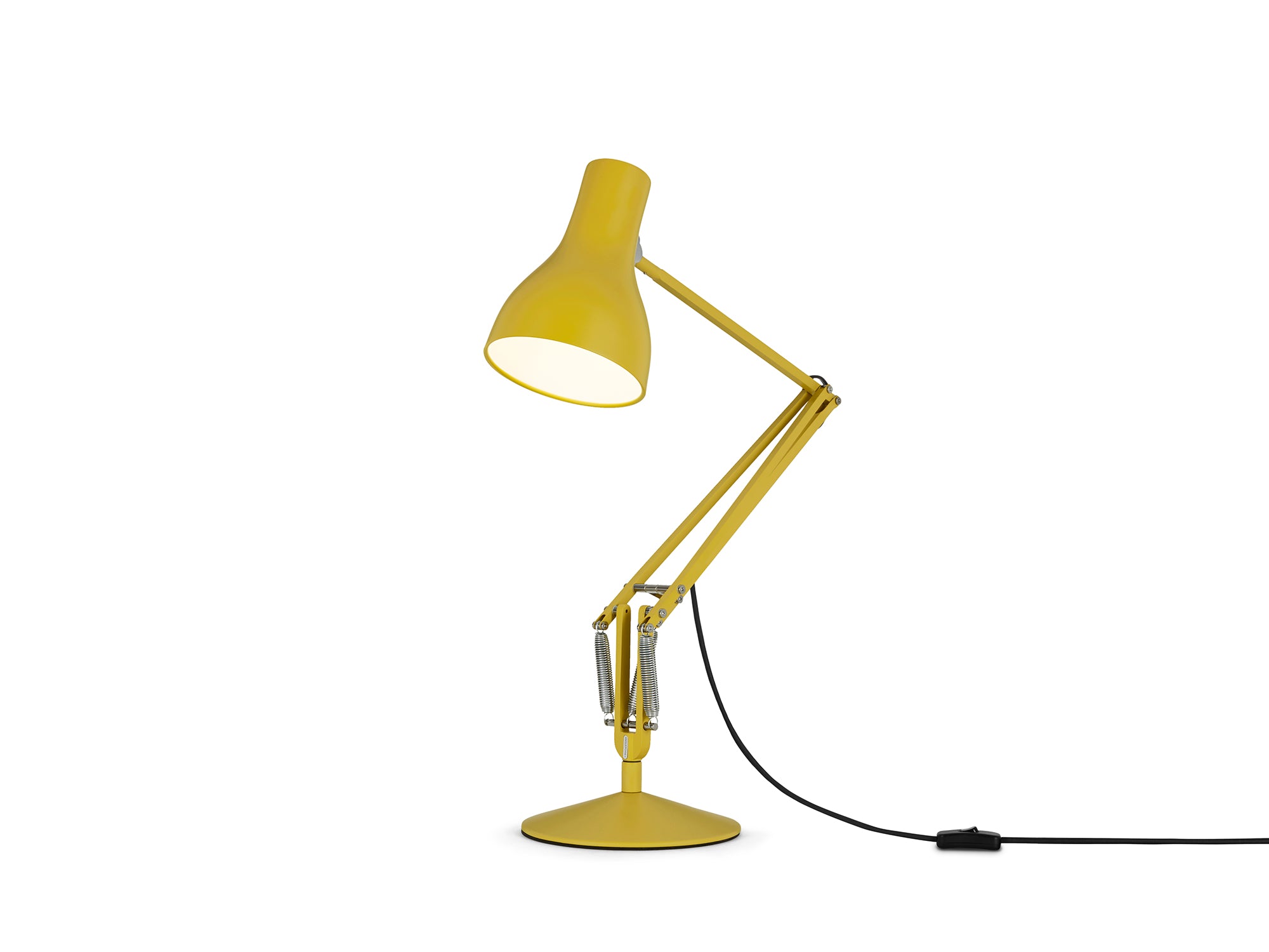 Margaret Howell yellow ochre Type 75 Anglepoise lamp, modern designer lighting from Comosum