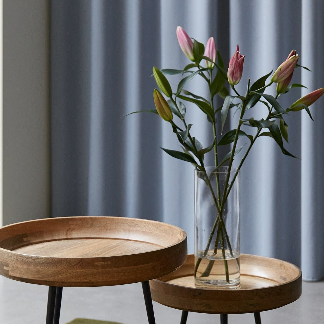 Mater Bowl Table Small in solid wood, the Mater Bowl Table designed by Ayush Kasliwal, B Corp certified