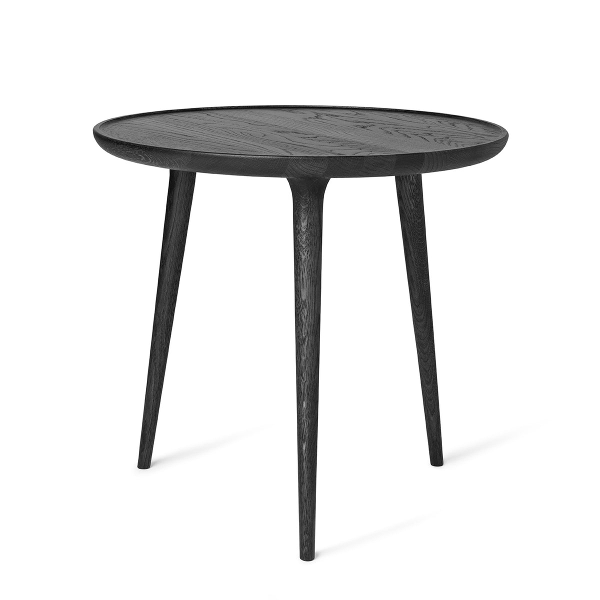 Mater Accent Side Table X Large in black stain, solid FSC-certified oak