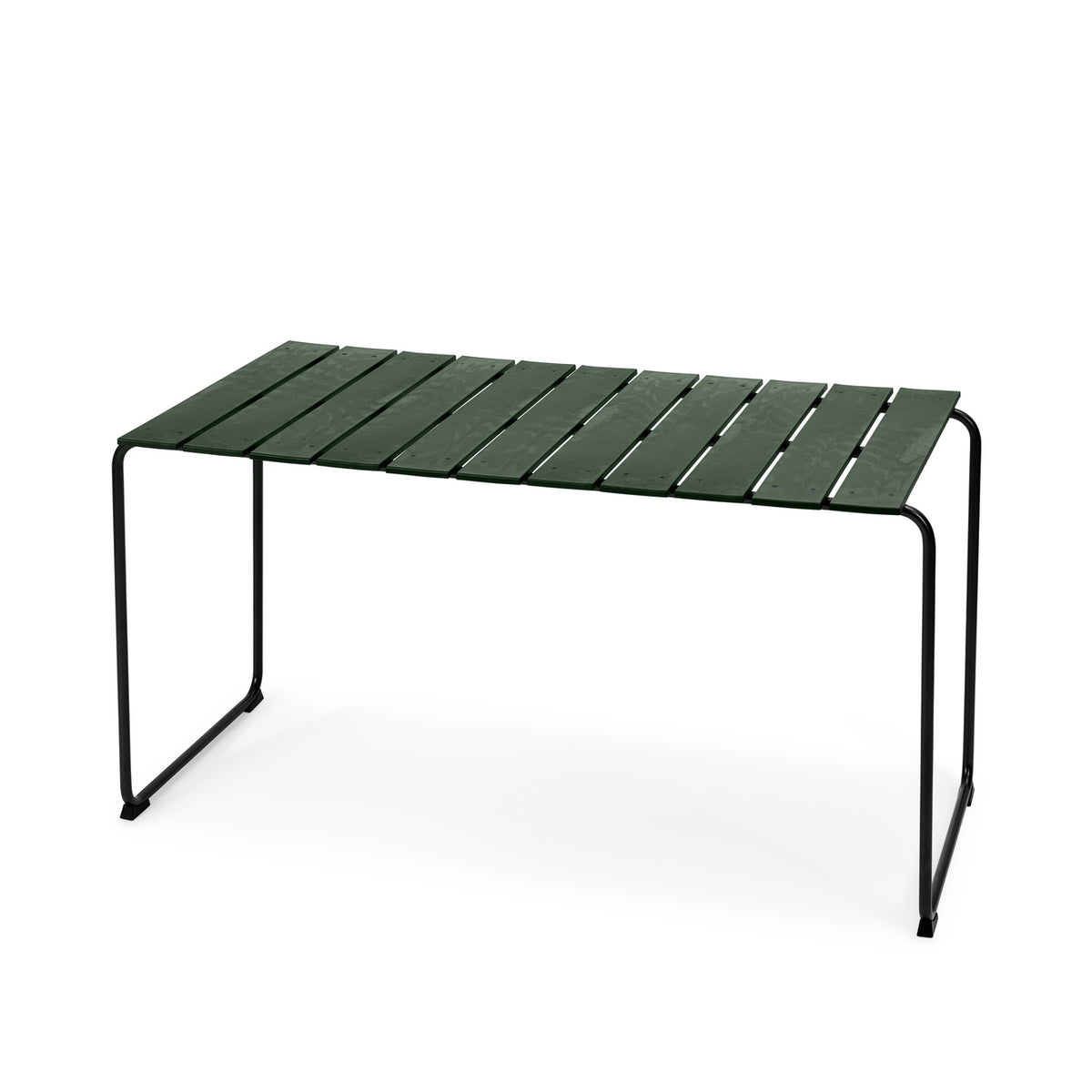 Mater Ocean 4 Person Dining Table in Green, recycled pharma plastic waste