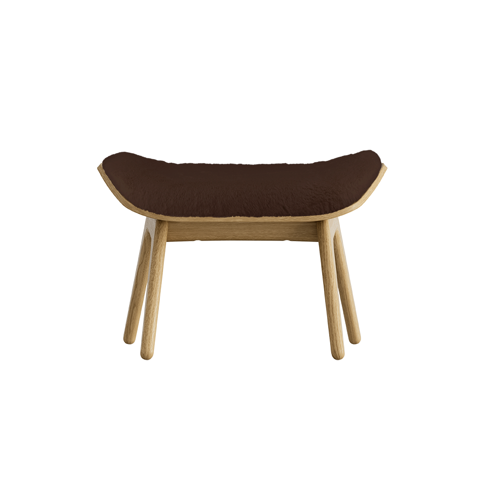 UMAGE The Reader Ottoman, Oak